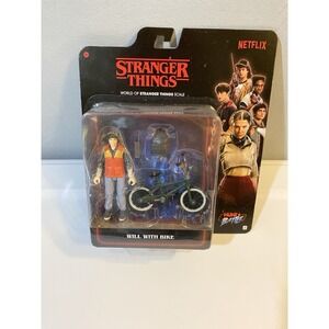 Jazwares Stranger Things Will Byers Action Figure with Bike, Backpack & Radio